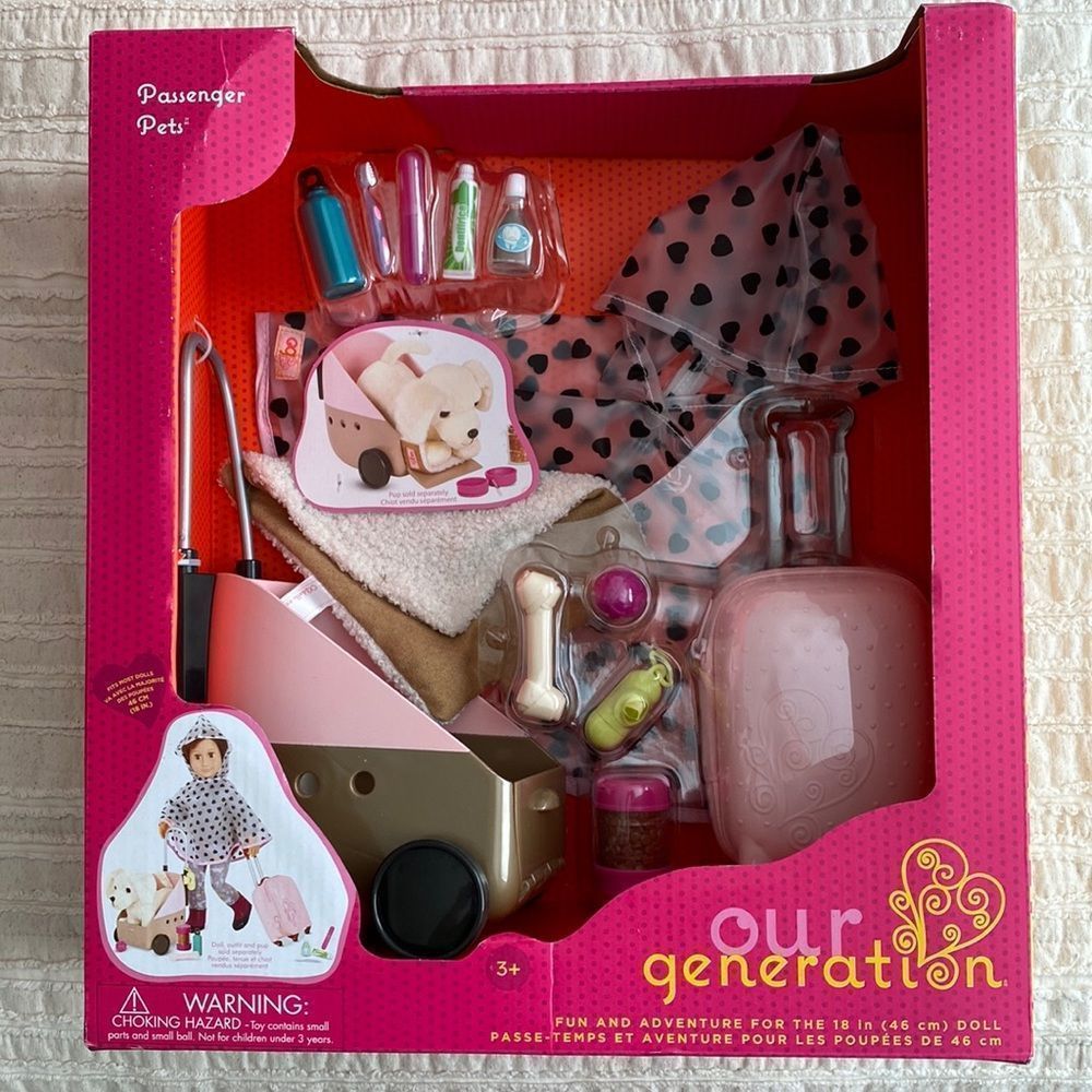 Our Generation Pet & Doll Travel Set  NWT